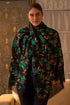 Sapphire Dream  | Embroidered Pure Cashmere Stole